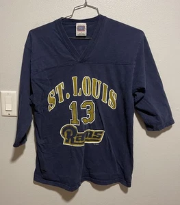 Camiseta Kurt Warner St. Louis Rams Camiseta de ataque deportivo Super Bowl NFL grande - Imagen 1 de 12