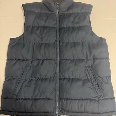 Old Navy Men’s Full Zip Puffer Vest, XL, Blue, EUC - Image 1 of 4