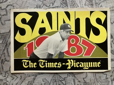 Banner publicitario New Orleans Times Picayune - 1987 temporada de santos jim mora Foto 1 de 2