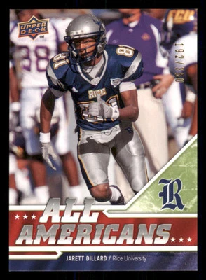 2009 Upper Deck Draft Edition Green 350 #278 Jarett Dillard AA /350 - Image 1 of 2