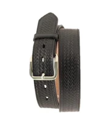 Nuevo cinturón de cuero negro en relieve tejido de canasta para hombre Nocona ropa de trabajo occidental talla 46 Foto 1 de 4