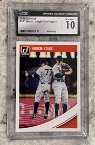 2018 Donruss #201 Aaron Judge/Clint Frazier Rookie, CGC GEM MINT 10 - Bild 1 von 2