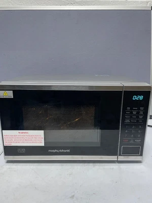 Morphy Richards 800W Power Standard Grill Mikrowelle 20L Fassungsvermögen - Silber - Bild 1 von 4