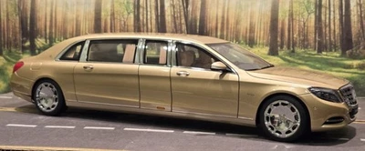 *RARO* 1/18 Autoart Mercedes-Maybach S 600 Pullman modellino auto pressofuso composito - Immagine 1 di 4