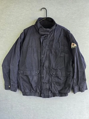 Bulwark FR 2112 Protective Apparel Jacket Navy Size Large Full Zip Snap - Image 1 of 4