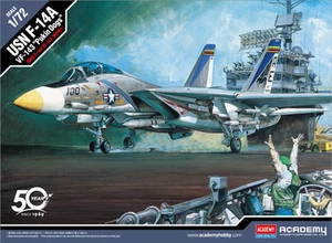 Academy 12563 Grumman F-14A US Navy VF-143 1/72 Scale Plastic Model Kit Open Box - Picture 1 of 1