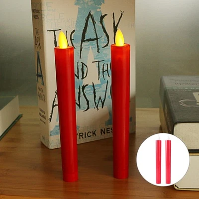  1 Paar Flameless Kerze flackern rauchloser LED -Kerze für die - Bild 1 von 4