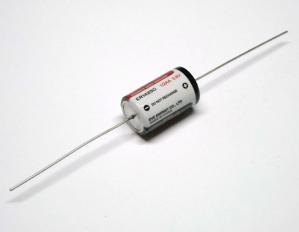 Battery 3V6 Lithium 1/2AA with terminals