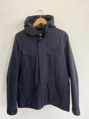 Aspesi Navy Lightweight Wool Insulated Parka Size L - Image 1 of 4