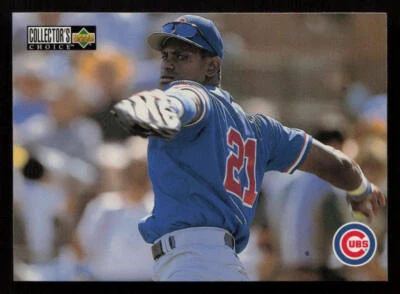 Sammy Sosa Cubs Checklist 1996 Collector's Choice #403 Chicago Cubs - Image 1 of 2