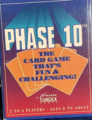 PHASE 10 CARD GAME-The Card Game that's fun & Challenging 1992 used complete - Image 1 of 2