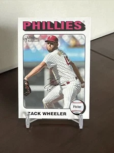 2024 Topps Heritage Zack Wheeler White Border SP - No. 493 - Phillies - Picture 1 of 2