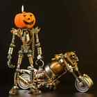 3D DIY Mechanical Puzzle Pumpkin Knight Motorcycle Metal Model Kits Assemble Toy