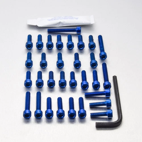 Aprilia RSV4 Factory 09+ Blue Engine Screw Kit - Image 1 of 1