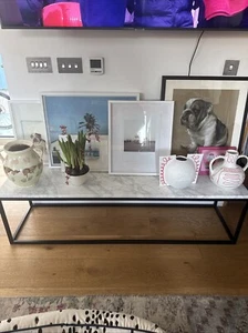 Carrara Marble Tv Stand / Console - Picture 1 of 5