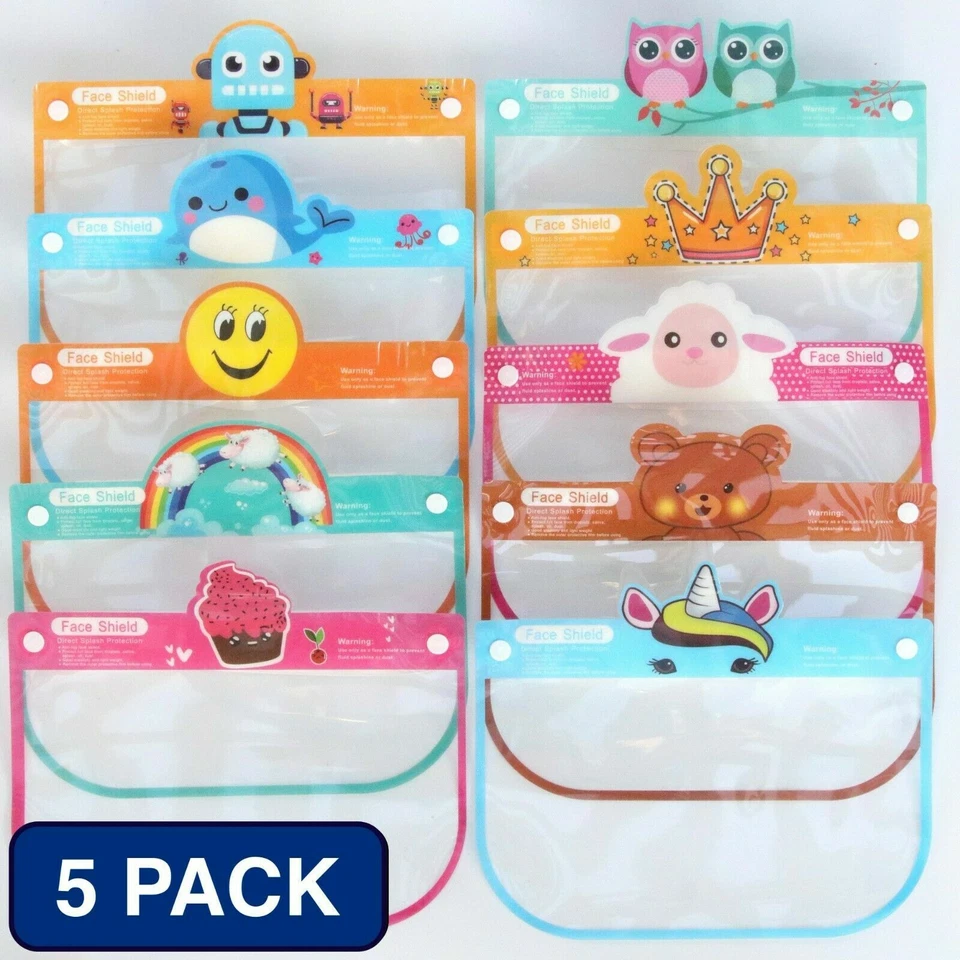 Face Shield for Kid Unisex eye Elastic Band Clear Mask reusable Anti Splash Safe - Image 1 of 4