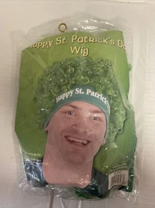 Happy St Patrick's Day Perücke.   Neongrün. - Bild 1 von 3
