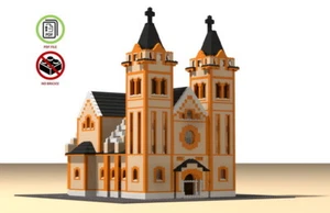 Lego Catholic Church of Nyiregyhaza building instruction - MOC - Picture 1 of 12