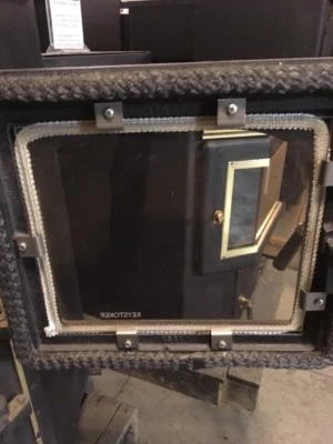 Keystoker Coal Stove Glass Kit (Includes glass, gasket, clips/screws) - Image 1 of 2