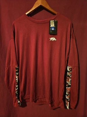 NIKE Arkansas Razorbacks Para Mujer XL Granate Dri Fit Manga Larga Floral Camuflaje Nuevo con Etiquetas Foto 1 de 4