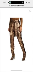 Alice And Olivia Danielle Leather Pants - Picture 1 of 7