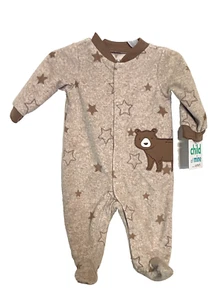 Carter's Baby Boys Fleece Footed Sleep & Play~Newborn~Bear - Picture 1 of 4