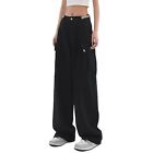 Trendy Women's High Waist Wide Leg Cargo Pants with Functional Pockets