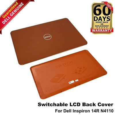Dell Inspiron 14R N4110 14" Burnt Orange Switchable Lid LCD Back Cover P3J57 - Image 1 of 4