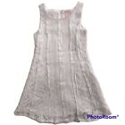Penny Candy Dress Girls Size 2 Toddlers White Lace Satin Lined Sleeveless Zip Up