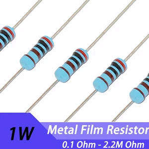 1 Ohm to 2.2M Ohm - 1W Power Metal Film Resistor ±1% Tolerance - Picture 1 of 6