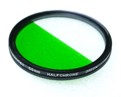 55mm Vivitar Half-Chrome GREEN Filter - Half Color - NEW - Image 1 of 3