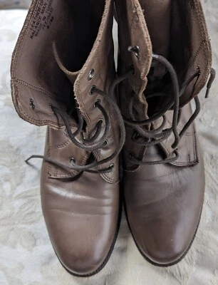 Botines vintage Boutique 9 para mujer de cuero marrón con cordones talla 6 M Foto 1 de 4