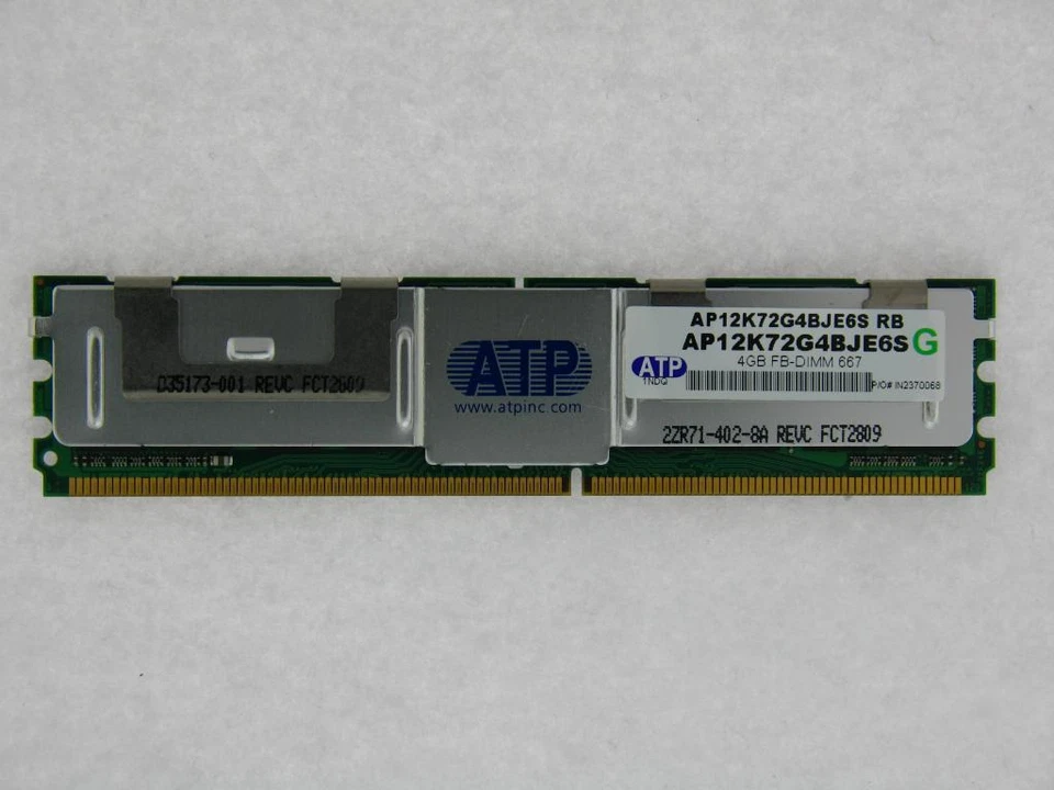 ATP AP12K72G4BJE6S 4GB 667 240-PIN DDR2 SERVER MEMORY MODULE - Image 1 of 1