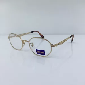 New Vintage Kenzo Eyeglasses Kenzo KE 2898 C. Matte Gold 50-19-140mm Made Japan - Picture 1 of 12