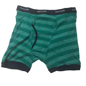 NWOT Black and Green Boys Fruit of the Loom Boxer Briefs Underwear Youth Sz XL - Picture 1 of 3