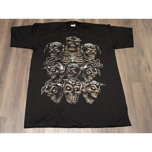 Pro Max Big & Tall Grafik T-Shirt Totenkopf Bandana Heavy Weight 3XL Tall - Bild 1 von 4