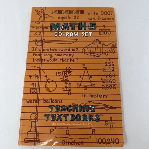 Teaching Textbooks MATH 5 ***REPLACEMENT CDs*** CHOOSE 1 or More! - Image 1 of 1