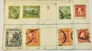 1919 Jamaica Revenue Stamps  Lot Of 8 Postage Stamps SJXX-410 - Picture 1 of 1
