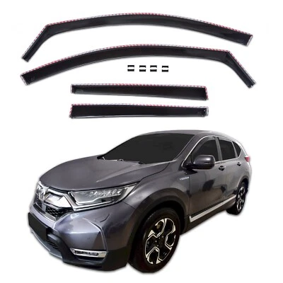 Deflectores en canal ventilación ventana visera para Honda CR-V 2018-2022 protector de lluvia Foto 1 de 4