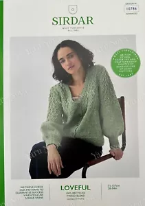 Cárdigan con cable de diamante Sirdar Loveful Tweed - 10786 patrón de tejido - Imagen 1 de 4
