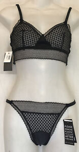 Else Lingerie Bella Soft Cup Triangle Bra Small And Bella Thong Size XS NWT.