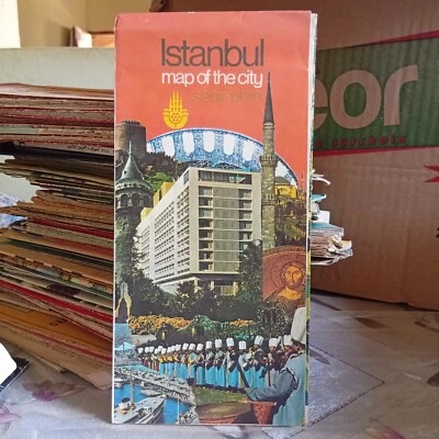 Mapa De Colección De La Ciudad Estambul Sehir Plani Interés Histórico Turquía Turismo Foto 1 de 4