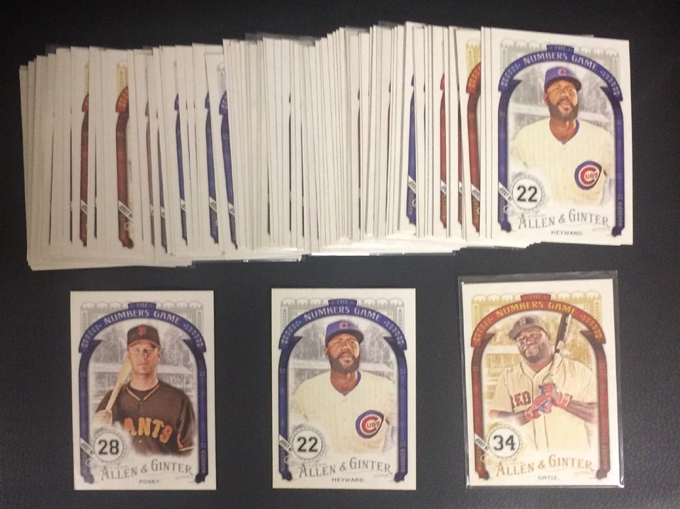 2016 Allen and Ginter - Numbers Game Inserts - You Select - Complete Your Sets - Image 1 of 1