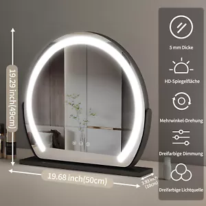 Hollywood Makeup Mirror with Lighting LED Vanity Mirror Makeup Mirror Φ50 - Picture 1 of 10