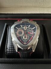 Tonino Lamborghini Spyder Chronograph Watch Model TL 12H - 05 Carbon Dial Face