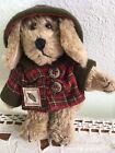 Vtg Boyds Bears Plush Pinecone Plaid Coat Fearless Fido Dog 5" No Tags Preowned