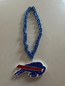 New Buffalo Bills  WinCraft Big Chain Logo Necklace Crystal Rhinestone - Picture 1 of 3