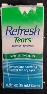 Refresh Tears Lubricant Eye Drops Moisturizing Relief 0.5oz Exp 12/26- - Picture 1 of 2