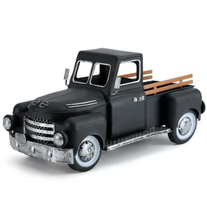 Farmhouse Black Truck Decor Vintage Metal Trucks Decoration Home Decorative Truc - Picture 1 of 7