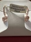R.H. Macy & co fine jewelry Bridge Diamond Earrings 1/2 Ct, 14K Rose Gold